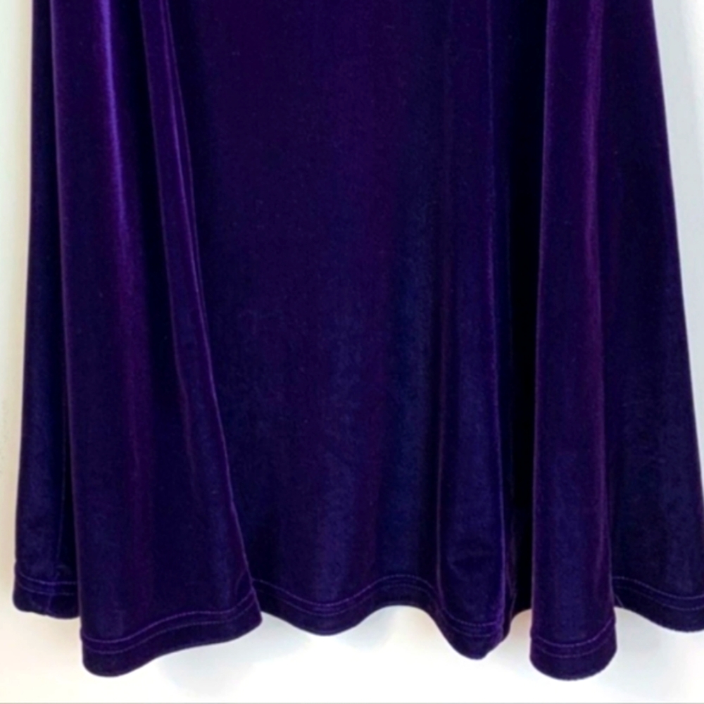 💜 Luxe Vtg 90's Jessica McClintock Gunne Sax Royal Purple Cocktail Dress - 9/10 - Picture 9 of 16